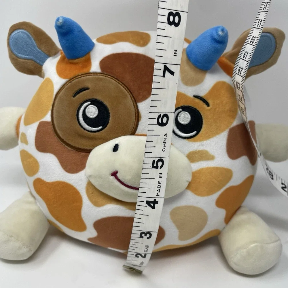 Dream Beams BASIL THE BULL Glow in the Dark Stuffed Plush Toy Squish‎ Happy Line
